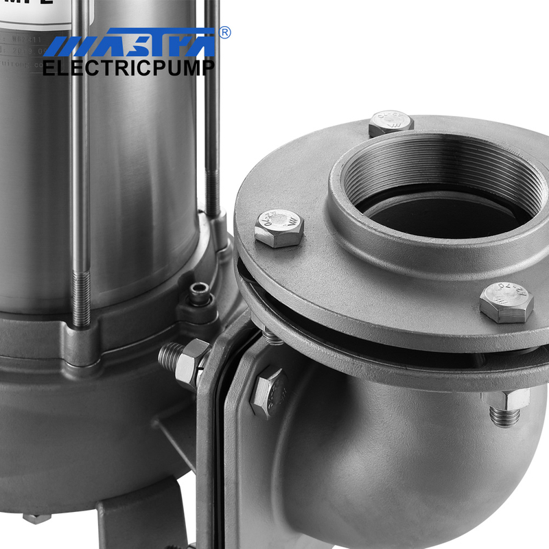 Mastra 220V 380V 0.5hp10HP Full stainless steel Submersible Cutter Sewage Pump MBS series